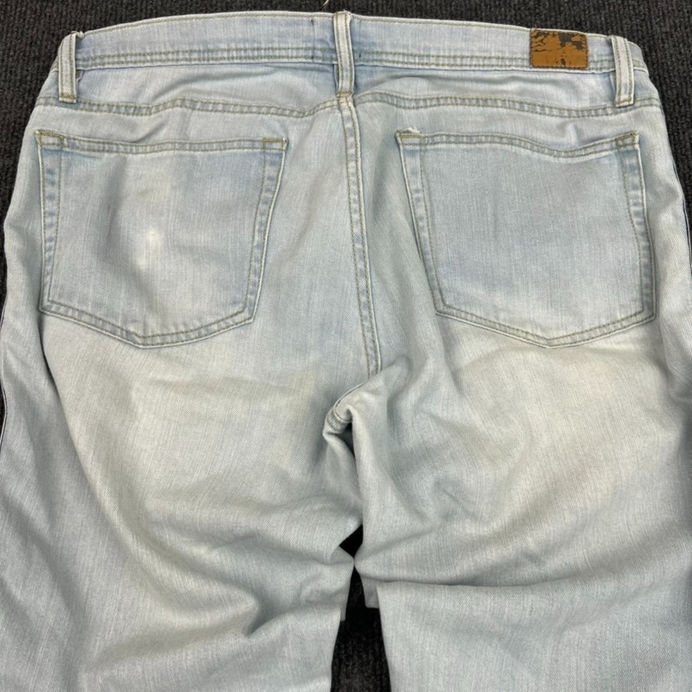 BDG Urban Outfitters 32 Jeans Blue Light Wash Side Leg Striping Skater Grunge - Picture 8 of 16